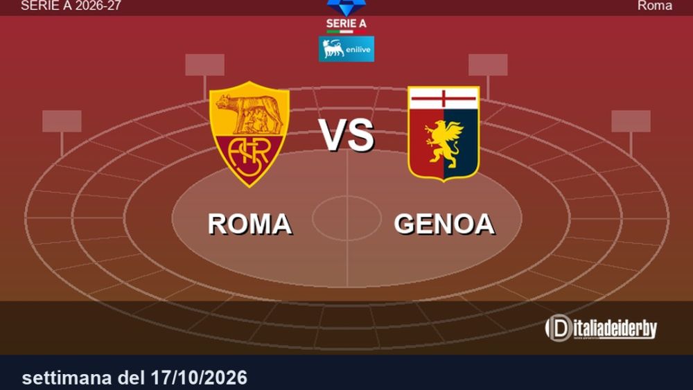 images/campionato_a_26_27/Giornata 07/2026_10_17 Roma_Genoa.jpg#joomlaImage://local-images/campionato_a_26_27/Giornata 07/2026_10_17 Roma_Genoa.jpg?width=1080&height=720