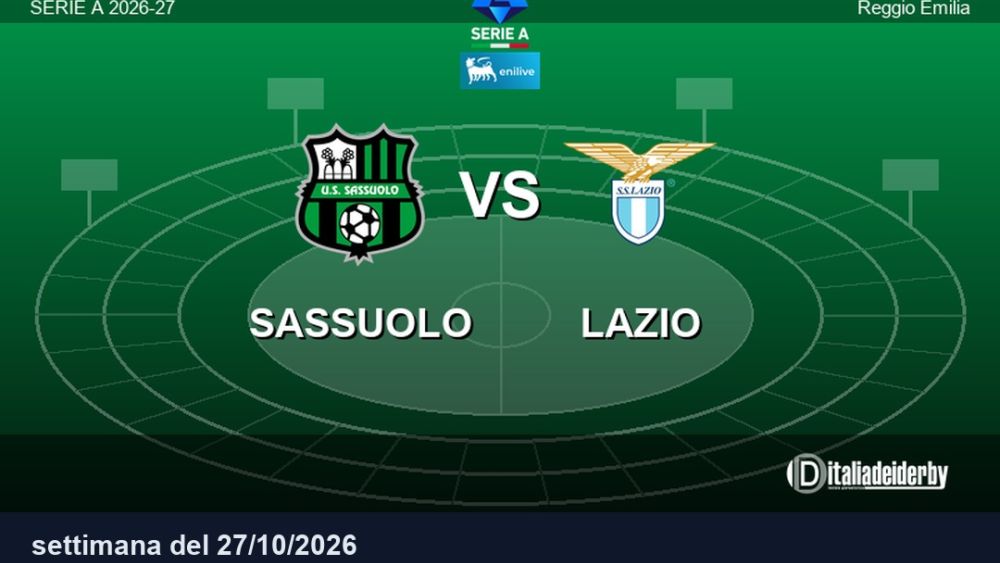 images/campionato_a_26_27/Giornata 09/2026_10_27 Sassuolo_Lazio.jpg#joomlaImage://local-images/campionato_a_26_27/Giornata 09/2026_10_27 Sassuolo_Lazio.jpg?width=1080&height=720